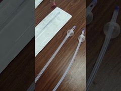 Catéter de folia de látex recubierto de silicona de 3 vías de doble globo para la cirugía de urología