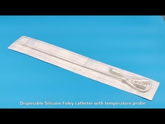 Catéter de Foley de silicona (Con sensor de temperatura)