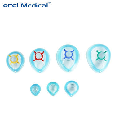 Máscara de anestesia de PVC para adultos con válvula almohadilla de aire desechable máscara facial para anestesia máscara almohadilla de aire máscara