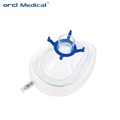 Servicio de OEM Disposable de anestesia médica máscara facial látex libre Pvc máscara de anestesia tamaño XL XXL