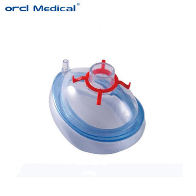 Máscara facial de anestesia desechable Cirugía Médica Máscara de cojín de aire de PVC Precio al por mayor
