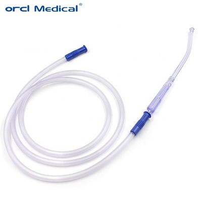 Catéter de succión desechable de 180cm 360cm / catéter de succión de PVC con mango Yankauer
