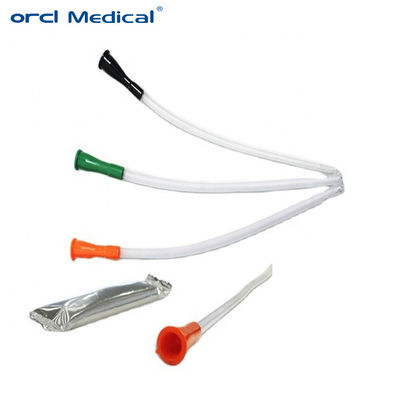 Disponible catéter médico estéril de punta de Tiemann Disponible catéter intermitente listo para usar catéter de Pvc Nelaton