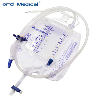 Productos desechables de urología de PVC de grado médico Medidores de orina blanca Bolsas de drenaje Proveedor