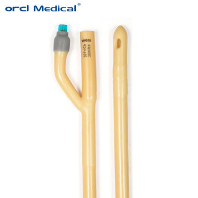 Venta al por mayor de medicamento desechable urinario amarillo 2 Way 3 Way Fr6-30 catéter de látex Foley