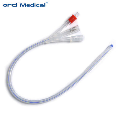 Catéter de silicona de 3 vías para tratamiento urinario 16FR-26FR