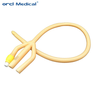 Catéter urinario desechable de 3 vías FR6-FR30 de silicona médica