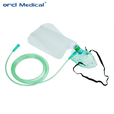 Máscara de oxígeno de alta calidad de tipo de bolsa desechable de fábrica sin respiro con bolsa de depósito