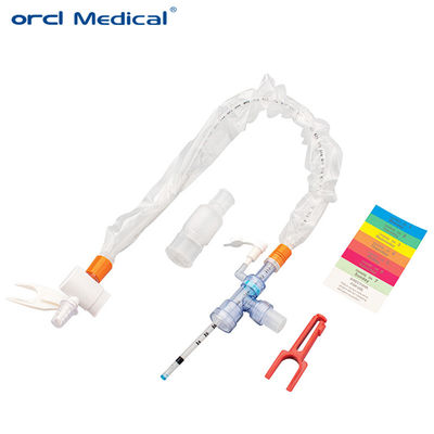 Catéter de succión cerrado de tipo Y de tipo médico 24/72 horas Sistema de succión cerrado con tubo de color graduado