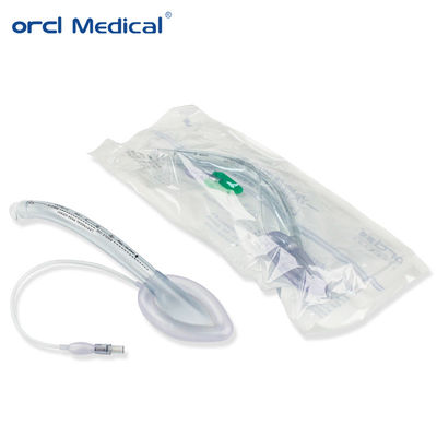 Proveedor de fábrica, vía aérea con mascarilla laríngea de intubación de anestesia general de PVC de grado médico desechable con tamaños #1-5
