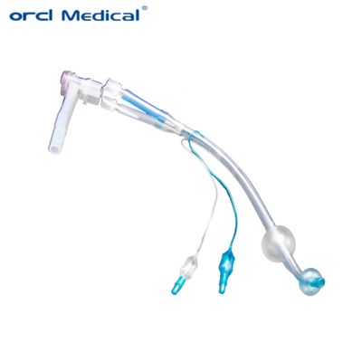 Tubo endobronquial de doble luz médico, izquierdo o derecho, con balón