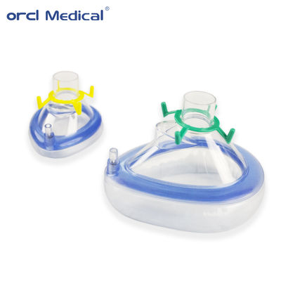 China Fábrica Profesional Produce Grado Médico de PVC Máscara de Anestesia Con Máscara de Almohada de Aire Estándar