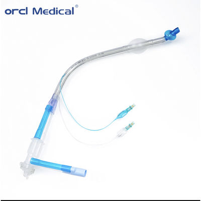 Tubo endobronquial de doble luz de PVC con estilete precargado, tubos endobronquiales de doble balón, consumibles quirúrgicos