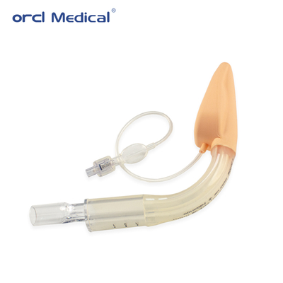 Uso en UCI de suministros médicos libres de látex doble tubo estándar de silicona máscara laríngea vía respiratoria #2-5# Tamaño con CE ISO13485