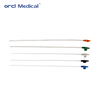 Catéter de succión de PVC de terapia respiratoria Fr6-22 Tamaños Catéter de grado médico con marcas de graduación
