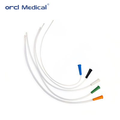 Catéter de succión de PVC estéril de un solo uso de grado médico Fr6-22 tamaños con marcas de graduación