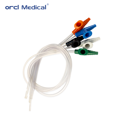 Catéter de aspiración de PVC estéril para suministro médico, tamaños Fr6-Fr22, diseño anti-pliegue, de un solo uso