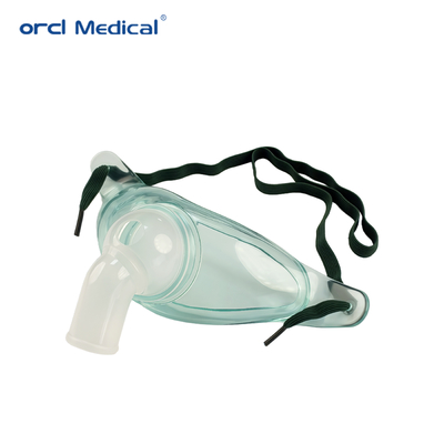 Prestaciones médicas desechables Máscara de oxígeno para el rostro de PVC Máscara de traqueotomía para adultos y niños